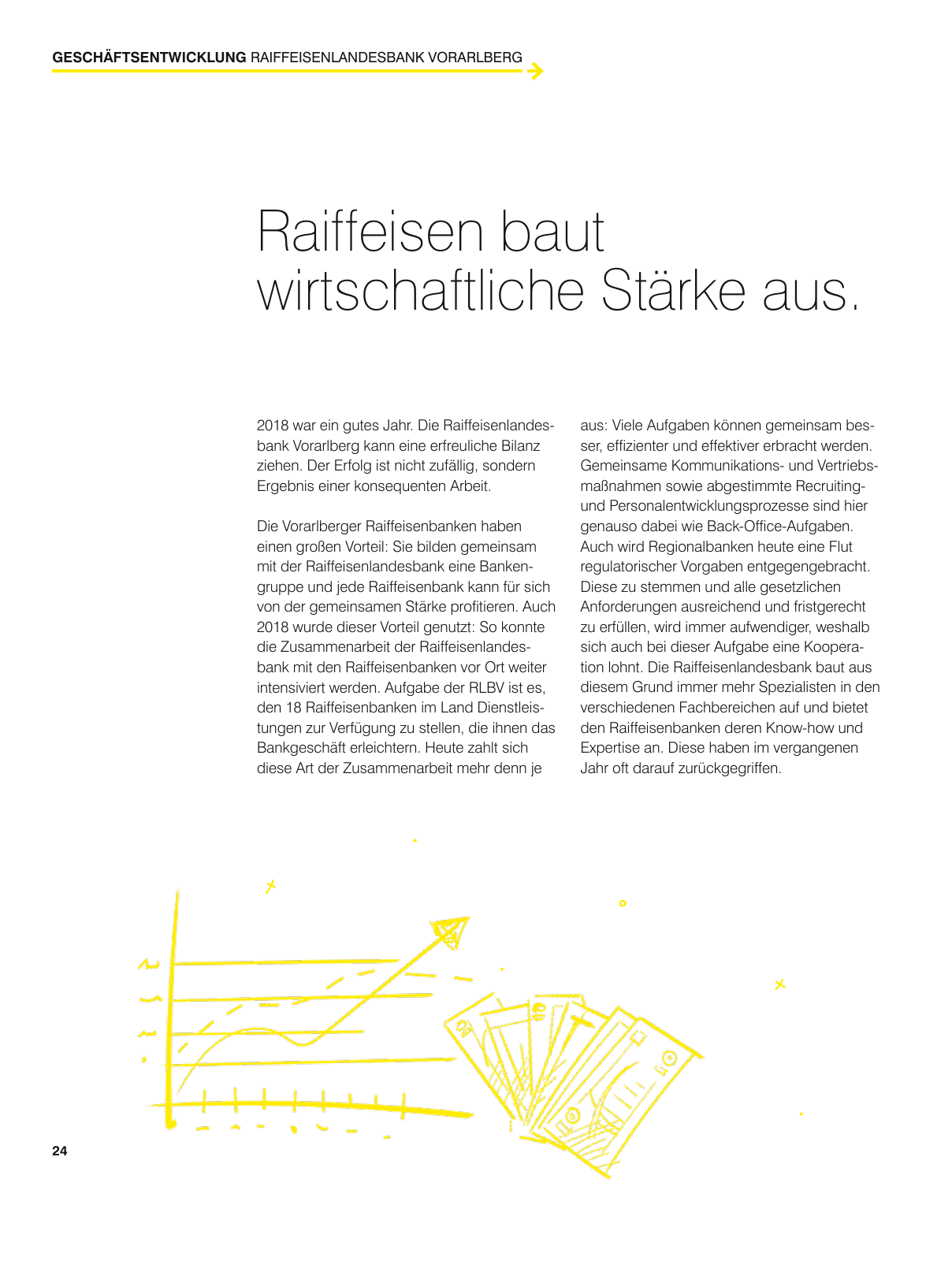 Vorschau Geschäftsbericht Raiffeisenlandesbank Vorarlberg 2018 Seite 24