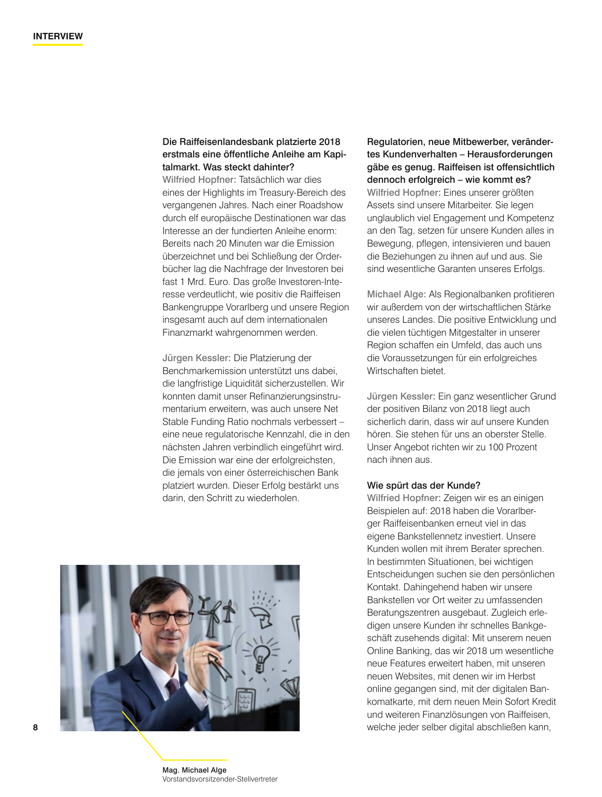 Vorschau Geschäftsbericht Raiffeisenlandesbank Vorarlberg 2018 Seite 8