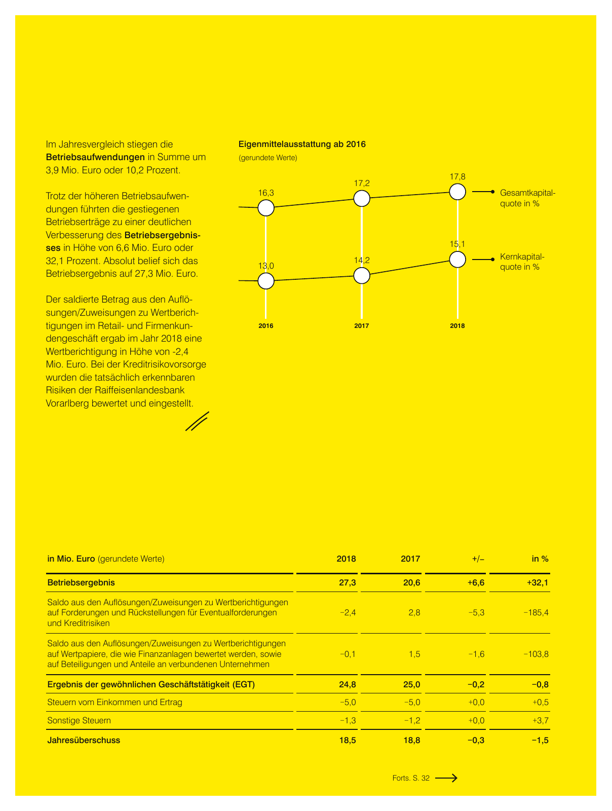 Vorschau Geschäftsbericht Raiffeisenlandesbank Vorarlberg 2018 Seite 31