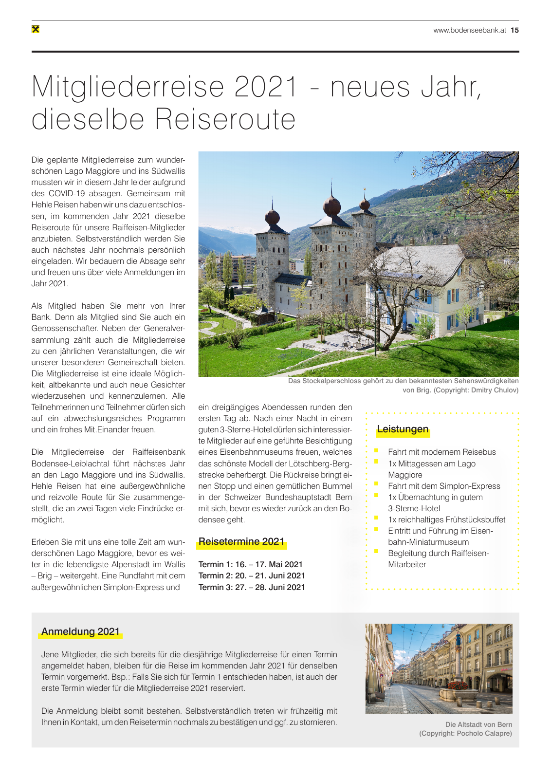 Vorschau Mitgliederzeitung RB Bodensee-Leiblachtal Frühjahr 2020 Seite 15