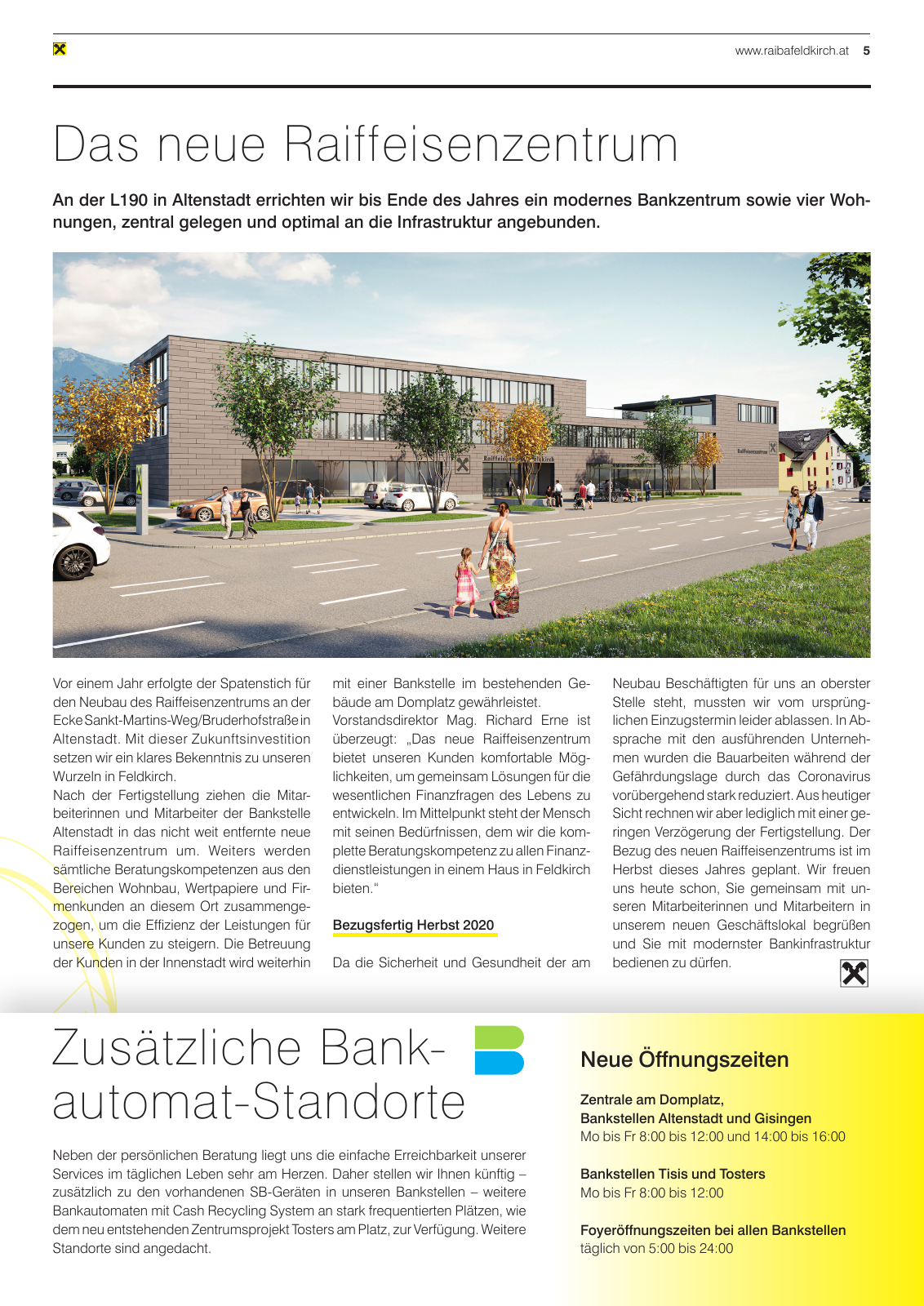 Vorschau Mitgliederzeitung RB Feldkirch Frühjahr 2020 Seite 5