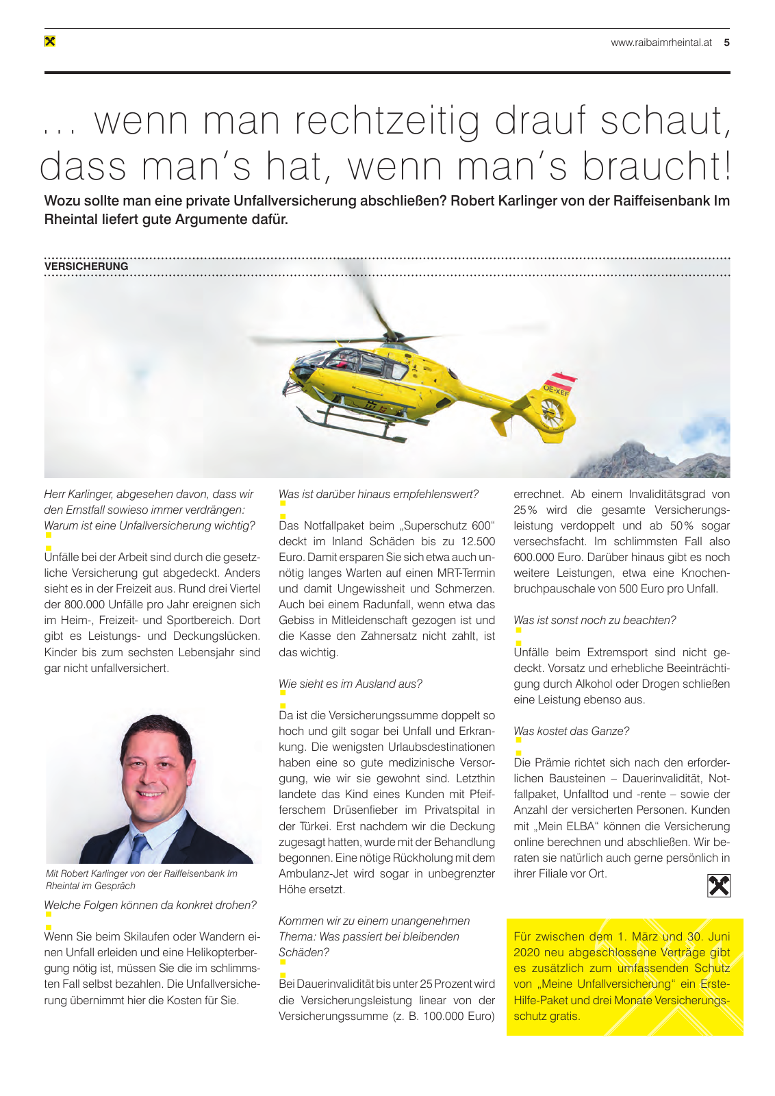 Vorschau Mitgliederzeitung Rheintal 2020 Frühjahr Seite 5