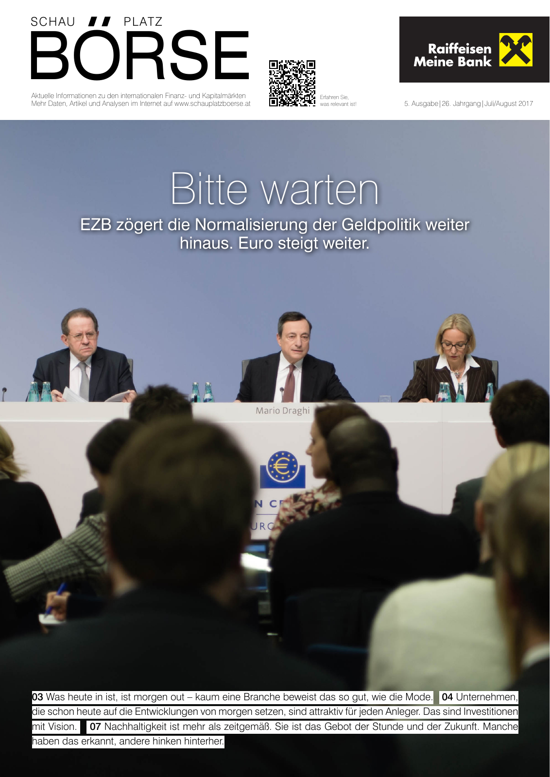 Vorschau Schauplatz-Börse-Zeitung Seite 1
