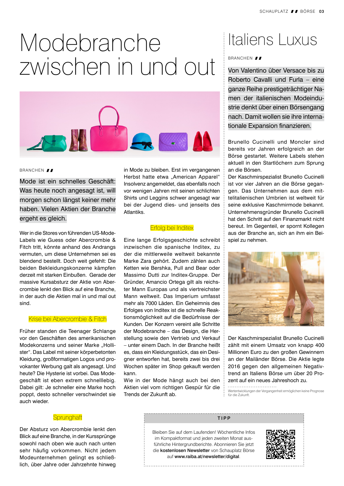 Vorschau Schauplatz-Börse-Zeitung Seite 3