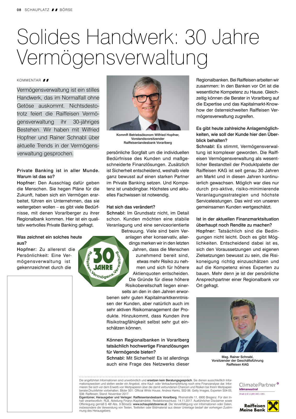 Vorschau Schauplatz Börse Magazin Nov17 Seite 8