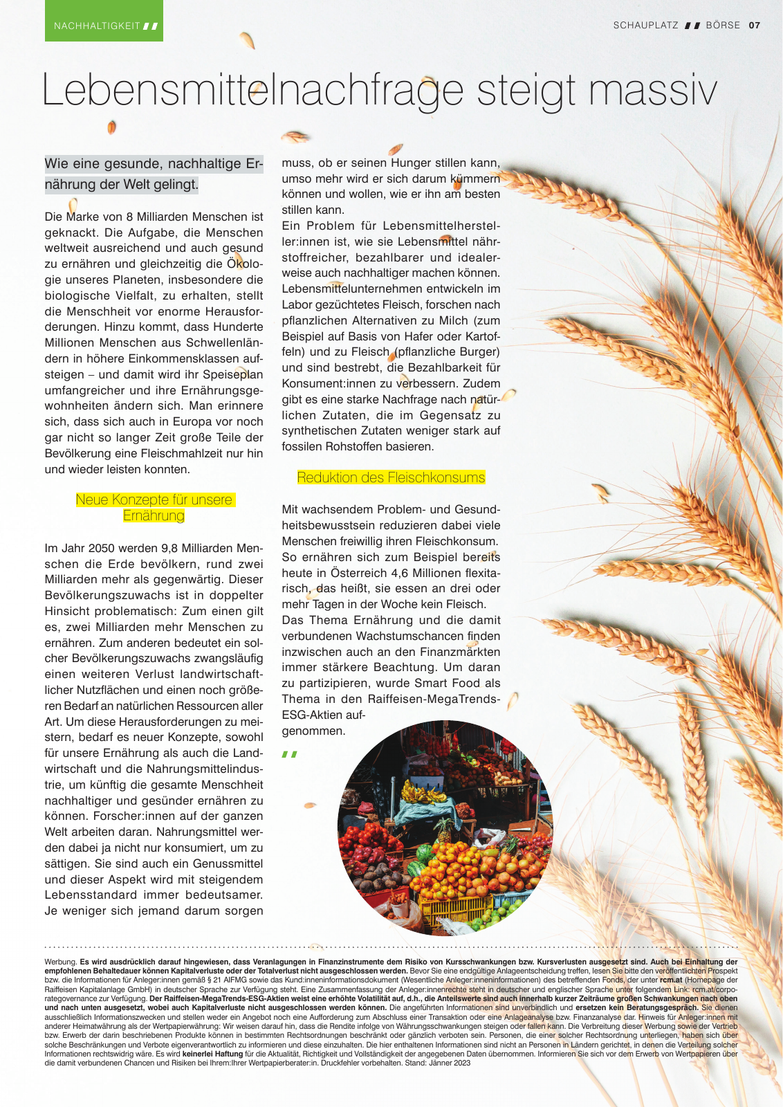 Vorschau Schauplatz Börse Magazin Jänner 2023 Seite 7