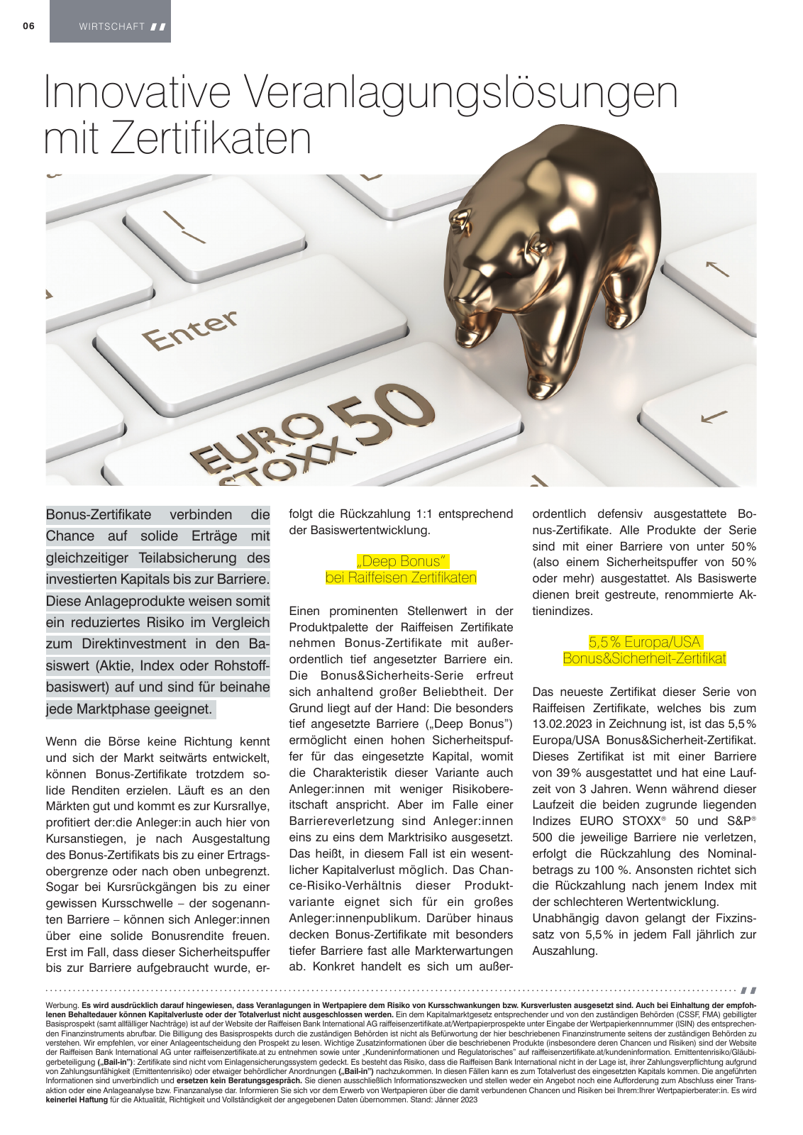 Vorschau Schauplatz Börse Magazin Jänner 2023 Seite 6
